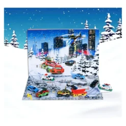 Adventskalender med 8 bilar (1 st Volvo V90) och 16 tillbehör - 2025 - Majorette