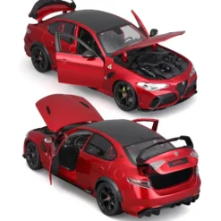 Alfa Romeo Giulia GTAm - 2020 - Röd - Bburago - 1:18
