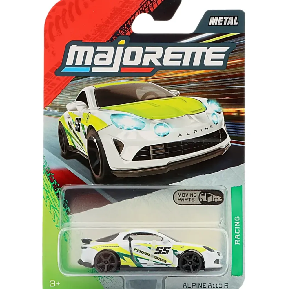 Alpine A110 R - Vit - Racing Premium Cars - Majorette - 7 cm