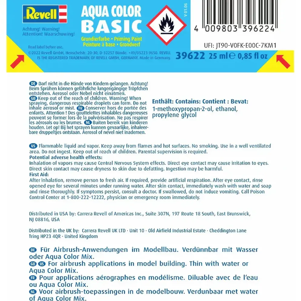 Aqua Color Basic - Grundfärg - Acrylic Primer - 25 ml - Revell