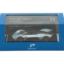 Aston Martin Valkyrie - Silver - PosterCars - 1:64