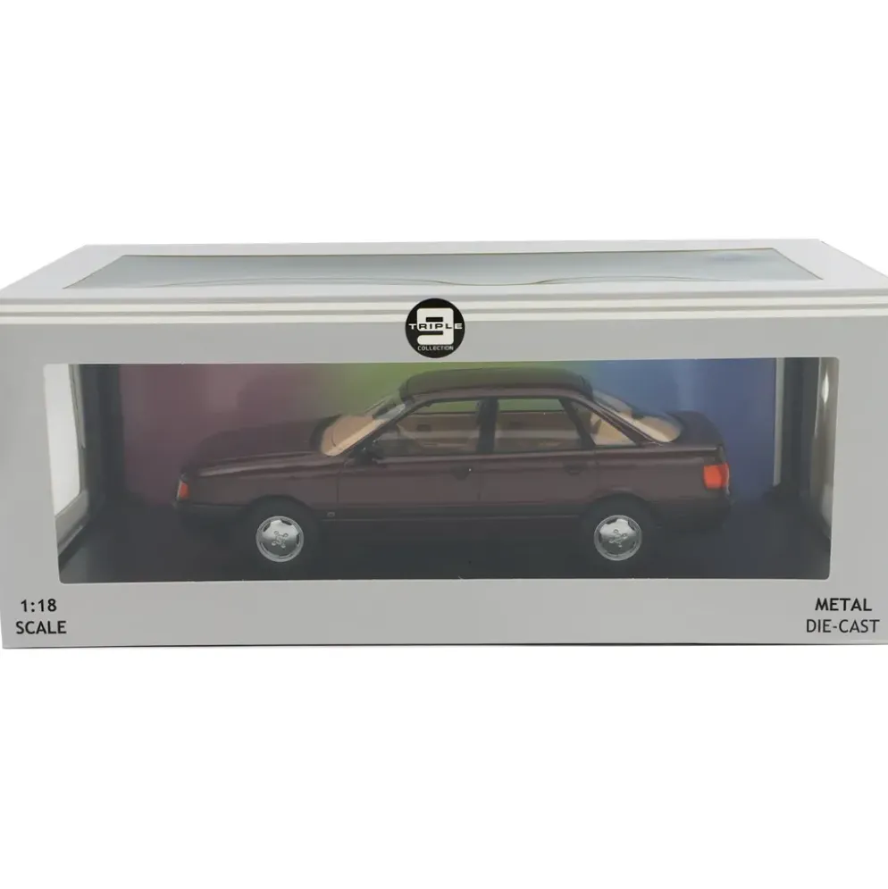 1989 Audi 80 B3 - Mörkröd - Triple9 Collection - 1:18