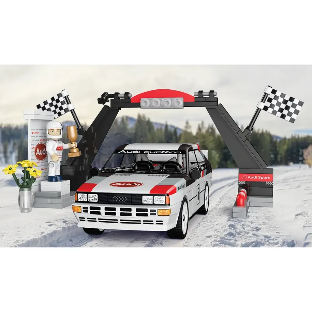 Audi Quattro Group 4 - Vit - Klossbyggmodell - 24666 - COBI - 1:35