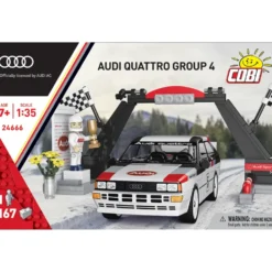 Audi Quattro Group 4 - Vit - Klossbyggmodell - 24666 - COBI - 1:35