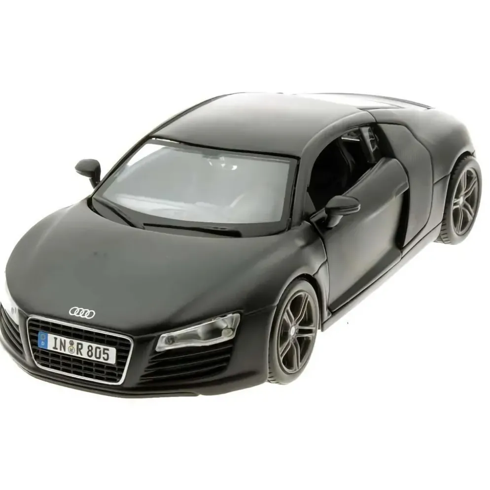 Audi R8 - Mattsvart - Maisto - 1:24