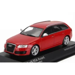 Audi RS6 Avant - 2007 - Röd - Minichamps - 1:43