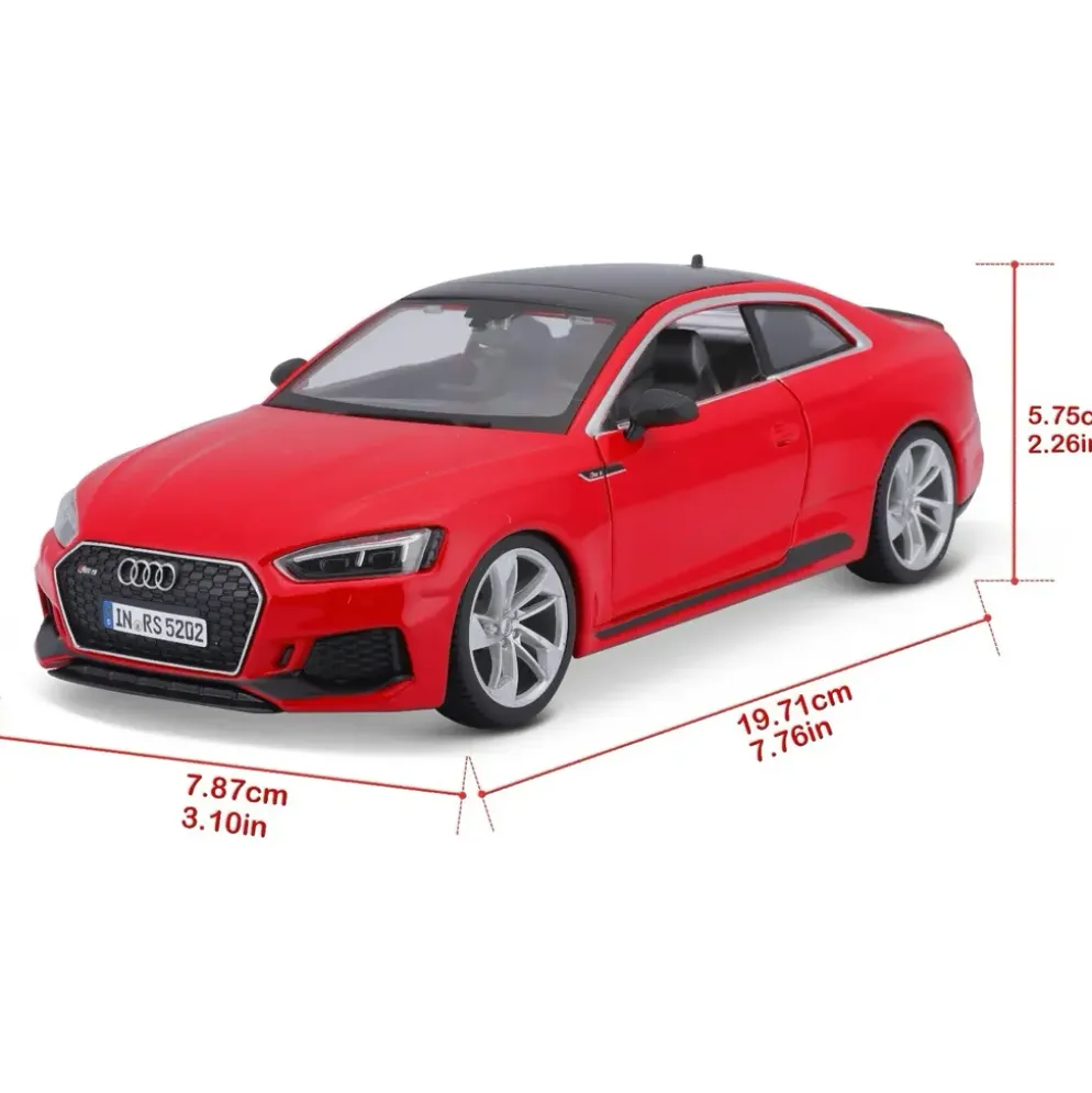 Audi RS 5 Coupé - 2019 - Röd - Bburago - 1:24