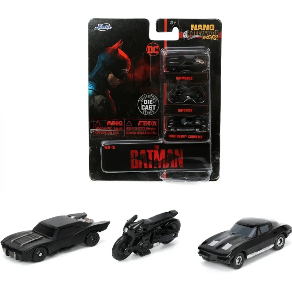 Batman 3-pack - Nano Hollywood Rides - NV-13 - Jada Toys
