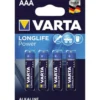 Batterier AAA (LR03) - Alkaliskt - Varta Longlife Power