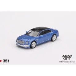 Bentley Flying Spur V8 - Blå - 351 - Mini GT - 1:64
