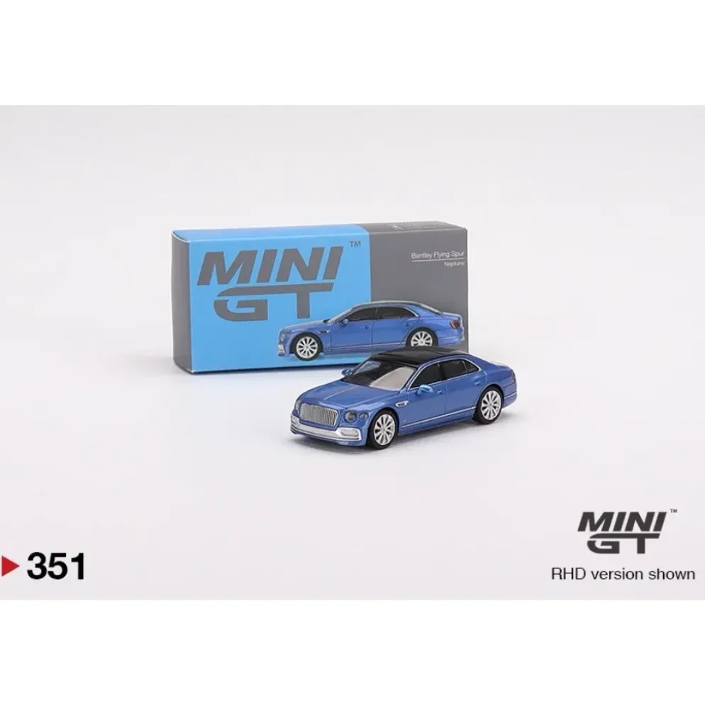 Bentley Flying Spur V8 - Blå - 351 - Mini GT - 1:64