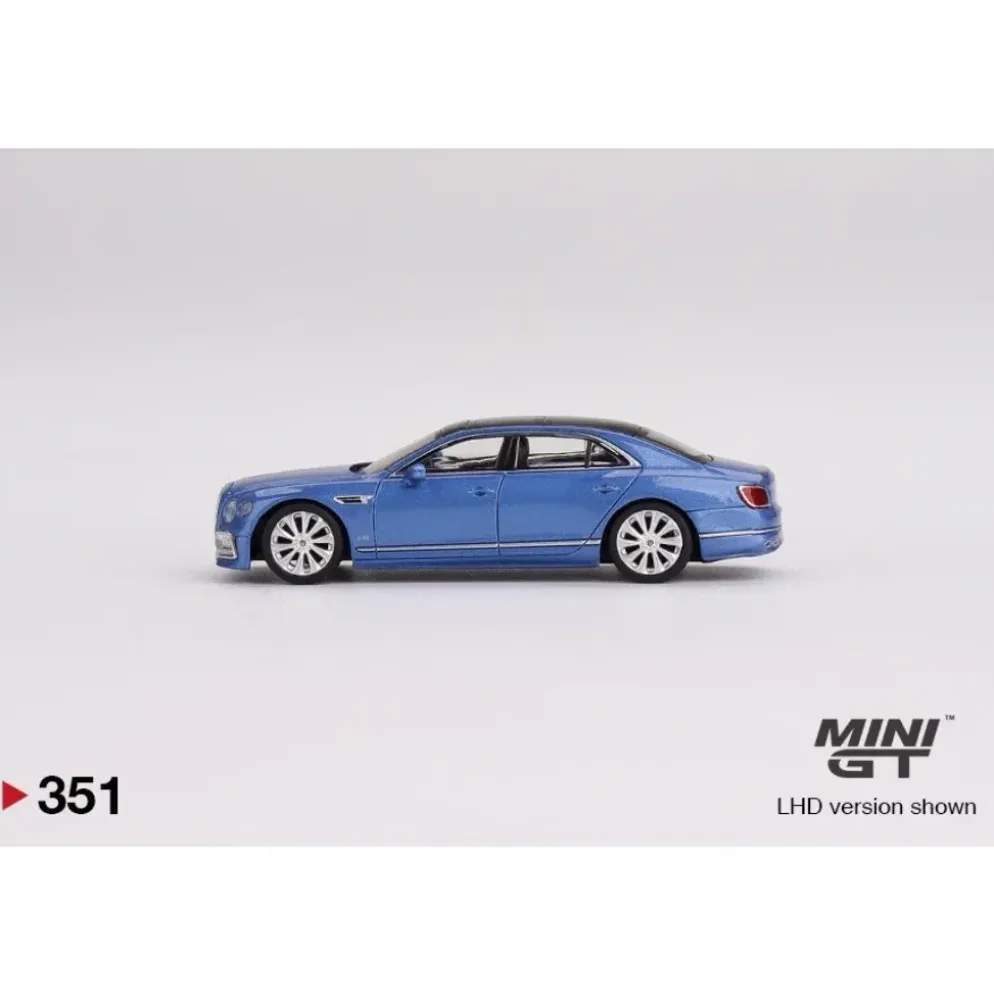 Bentley Flying Spur V8 - Blå - 351 - Mini GT - 1:64
