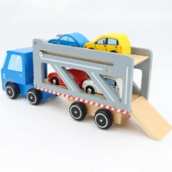 Biltransport med 4 bilar i trä - Small Foot