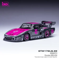 Bisimoto Porsche 935 K3V - Grå / Rosa - Ixo Models - 1:43