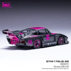 Bisimoto Porsche 935 K3V - Grå / Rosa - Ixo Models - 1:43