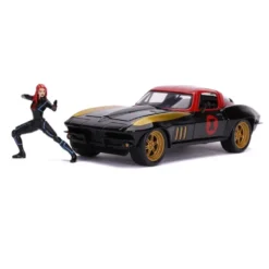 Black Widow & 1966 Chevy Corvette - Avengers - Jada - 1:24