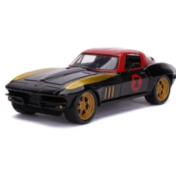 Black Widow & 1966 Chevy Corvette - Avengers - Jada - 1:24