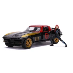 Black Widow & 1966 Chevy Corvette - Avengers - Jada - 1:24