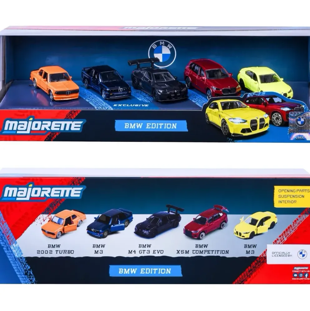 BMW Edition - 5-pack med leksaksbilar - Giftpack - Majorette