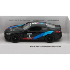 BMW M8 Competition Coupé (Livery) - Svart - Kinsmart - 1:38