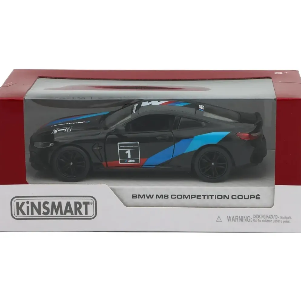 BMW M8 Competition Coupé (Livery) - Svart - Kinsmart - 1:38
