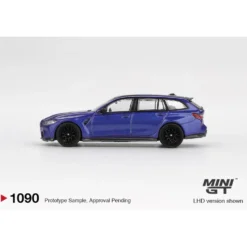 BMW M3 Competition Touring Portimao Blue Metallic - Blå - 1090 - Mini GT - 1:64
