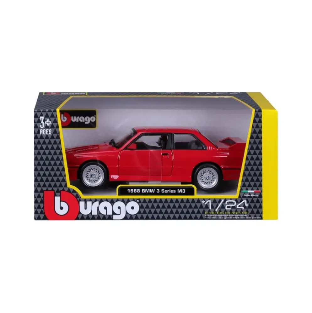 BMW M3 (E30) - 1988 - Röd - Bburago - 1:24