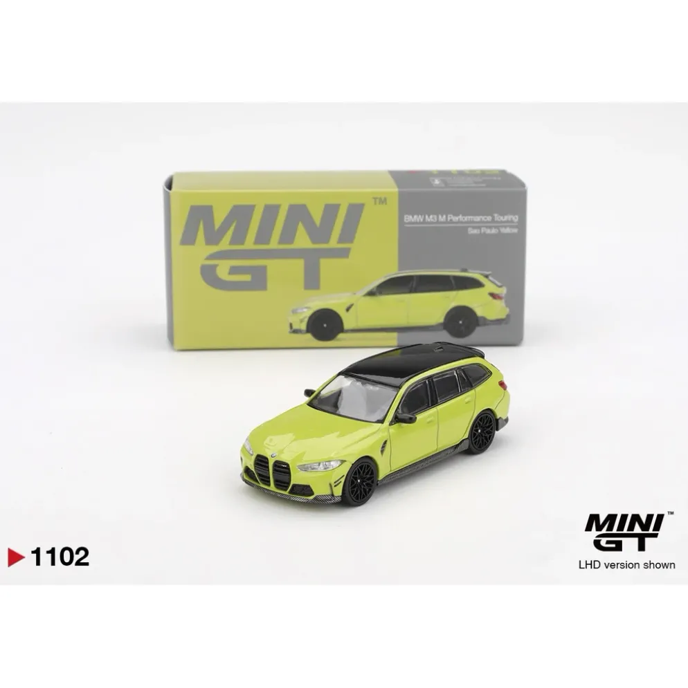 BMW M3 M Performance Touring Sao Paulo Yellow - Gul - 1102 - Mini GT - 1:64