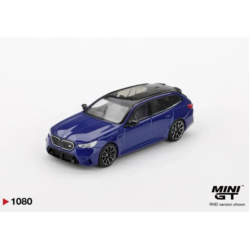 BMW M5 Touring Marina Bay Blue Metallic - Blå - 1080 - Mini GT - 1:64