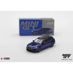 BMW M5 Touring Marina Bay Blue Metallic - Blå - 1080 - Mini GT - 1:64