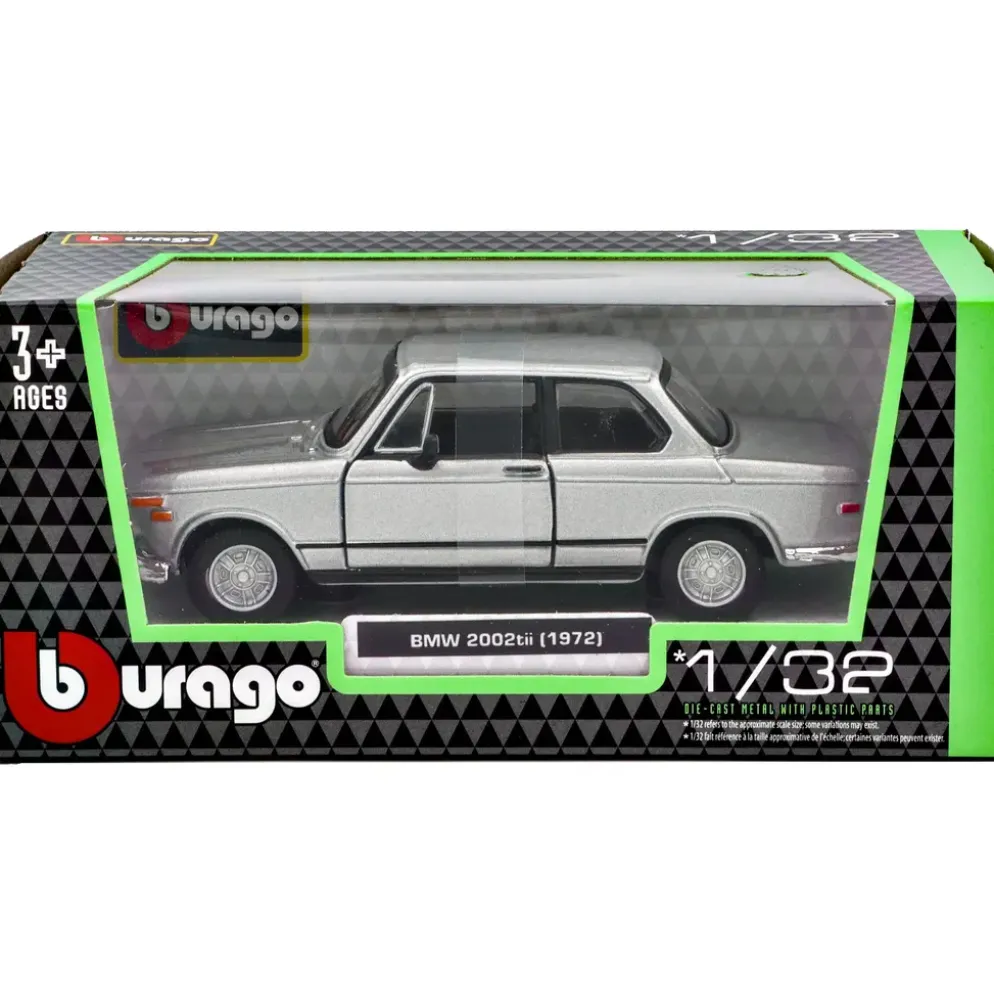 BMW 2002 ti - 1972 - Silver - Bburago - 1:32
