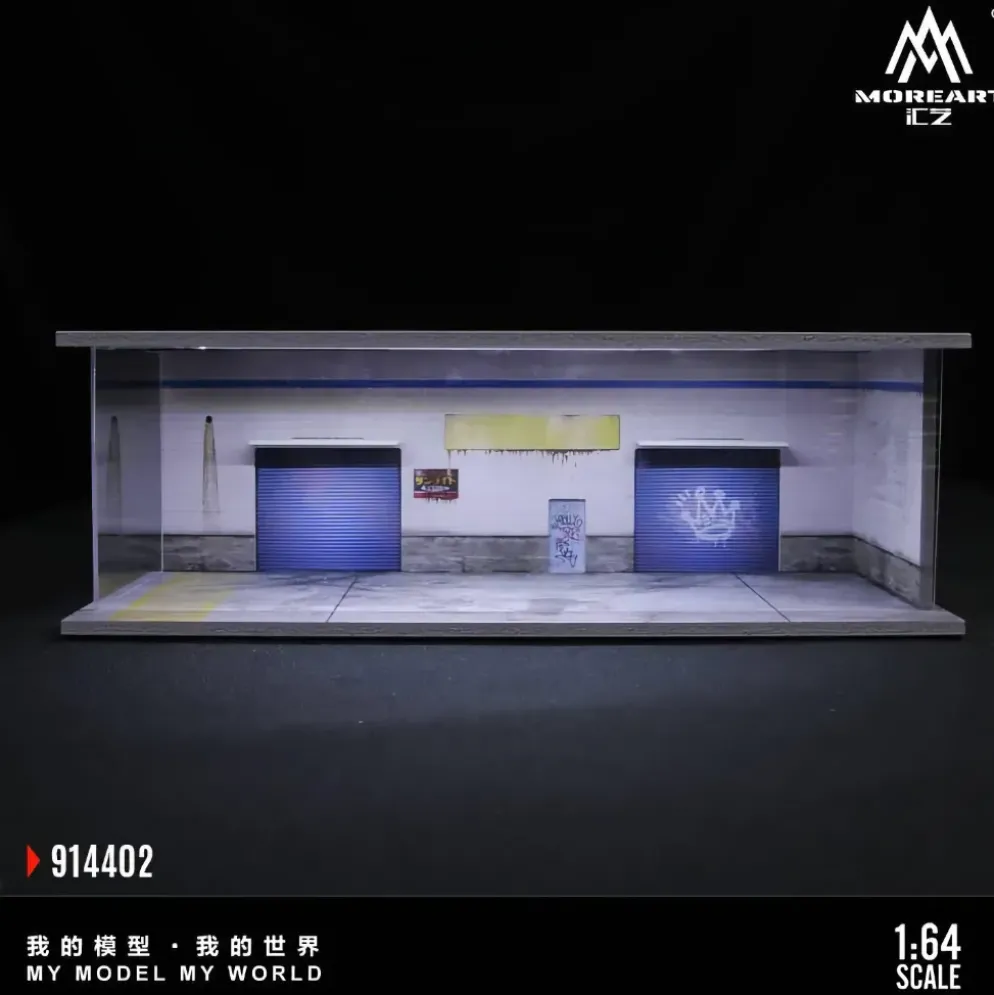 B-parking lot - Parkering Diorama - LED-belysning - 1:64