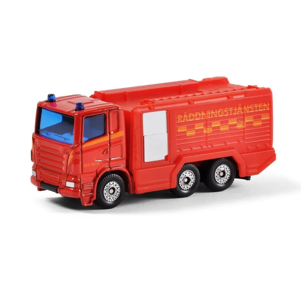 Brandbil - Släckbil - Räddningstjänsten - Siku - 8 cm