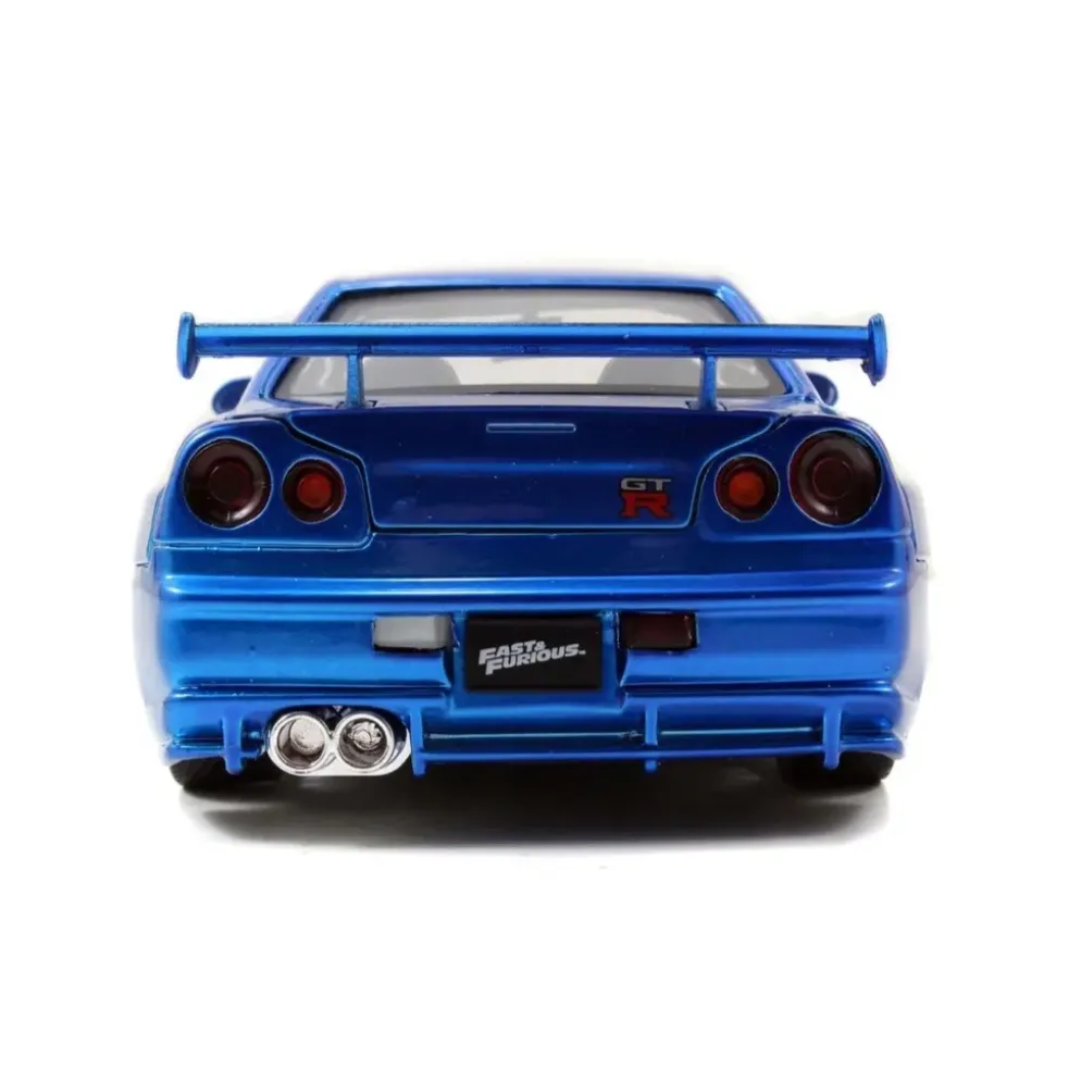 Brian's Nissan Skyline GT-R (BNR34) - Blå - Jada Toys - 1:24