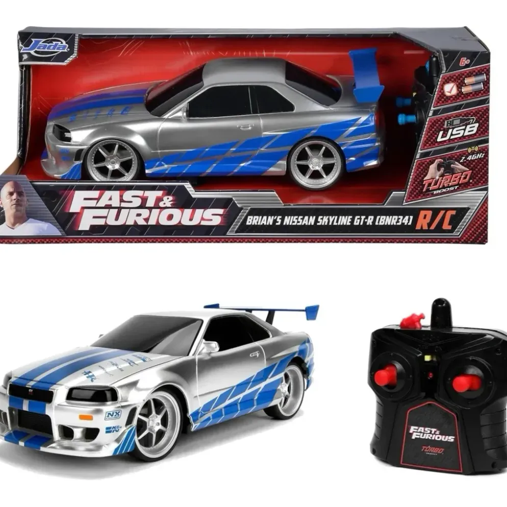 Brian's Nissan Skyline GT-R (R34) - Radiostyd - Jada - 29 cm