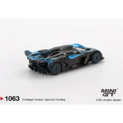 Bugatti Bolide Presentation - Svart / Blå - 1063 - Mini GT - 1:64
