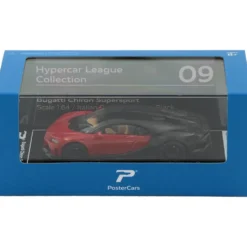 Bugatti Chiron Supersport - Röd - PosterCars - 1:64