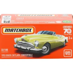 1953 Buick Skylark Convertible - Gul - Power Grab - Matchbox