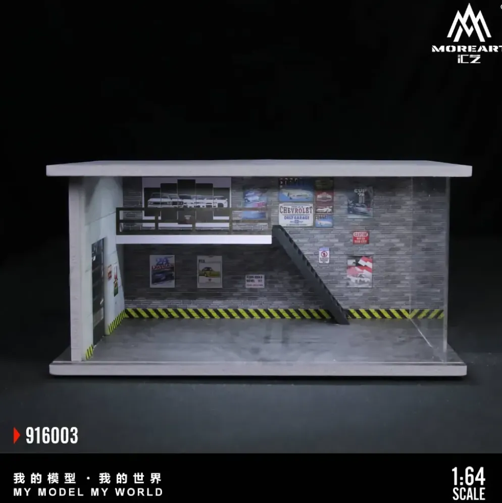 B-Workshop Parking Garage - LED-belysning - 1:64