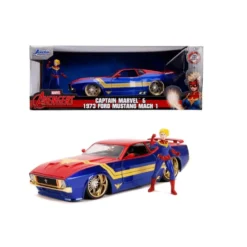 Captain Marvel & 1973 Ford Mustang Mach 1 - Jada Toys - 1:24