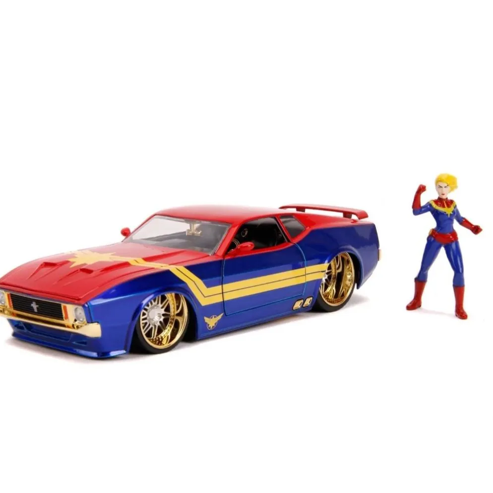 Captain Marvel & 1973 Ford Mustang Mach 1 - Jada Toys - 1:24