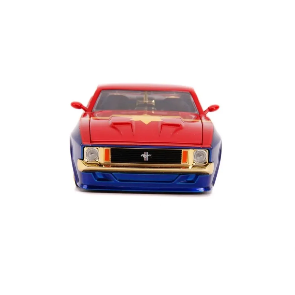 Captain Marvel & 1973 Ford Mustang Mach 1 - Jada Toys - 1:24