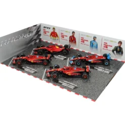 Charles Leclerc - 4 x F1-bilar - 2023-2024 - Bburago - 1:43
