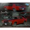 70 Chevelle LS6 SS 454 - Chevrolet - Plåtskylt - 38x31 cm