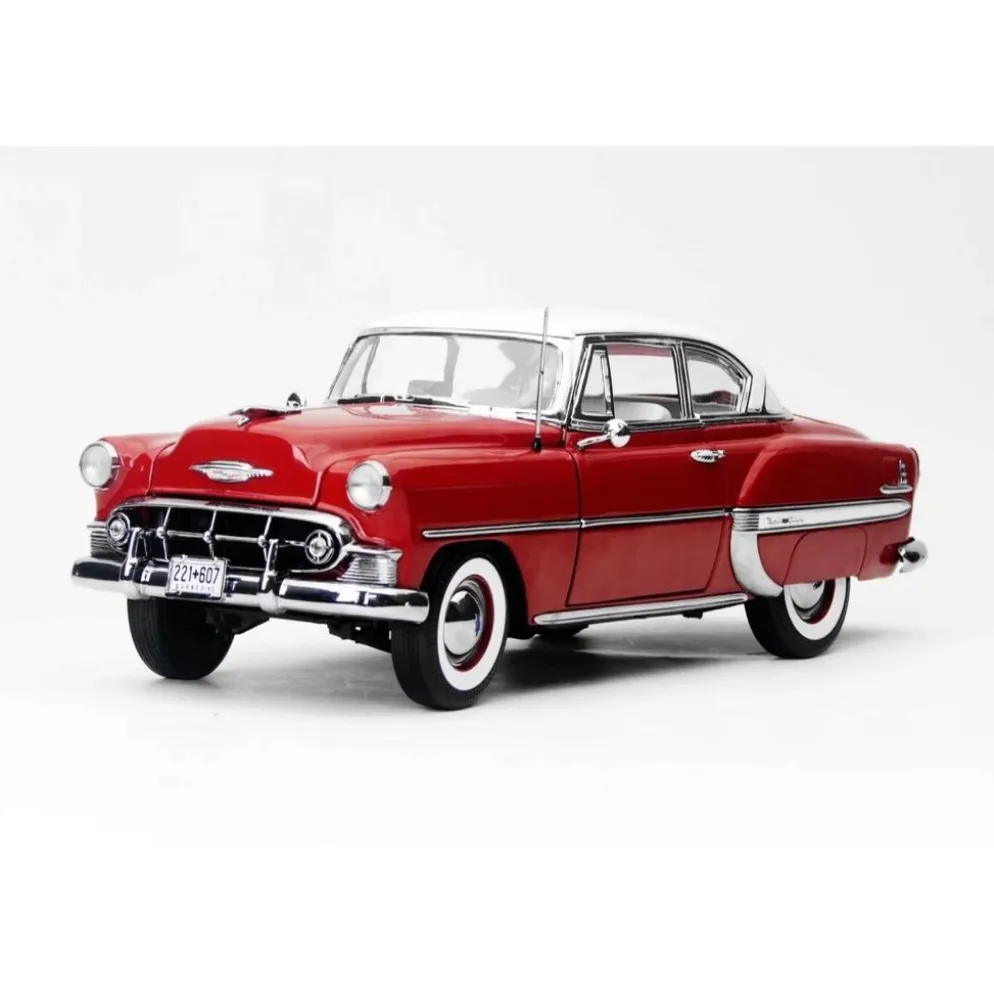 1953 Chevrolet Bel Air Coupe - Röd - Sun Star - 1:18
