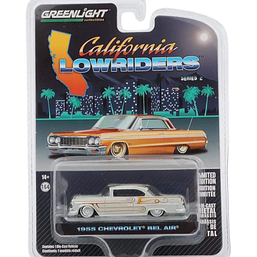1955 Chevrolet Bel Air - Grå - GreenLight - 1:64