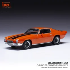 Chevrolet Camaro RS-Z28 - 1972 - Orange - Ixo Models - 1:43
