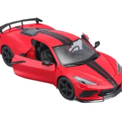 2020 Chevrolet Corvette Stingray Coupe - Röd - Maisto - 1:24