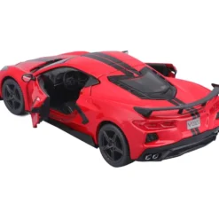 2020 Chevrolet Corvette Stingray Coupe - Röd - Maisto - 1:24