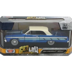 1964 Chevrolet Impala - Blå - Get Low - Motormax - 1:24